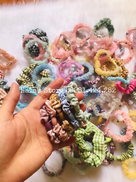 Dây buộc tóc Scrunchies đủ các màu, các kiểu, các size