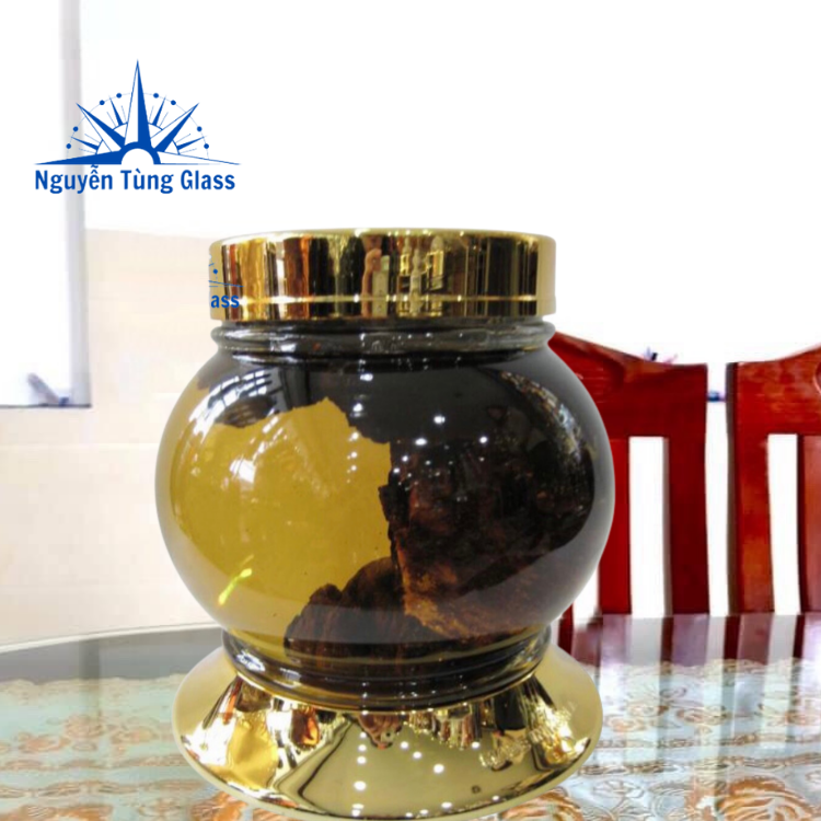 Bình ngâm Tửu sâm thủy tinh 2.7 lít sâm phú hòa