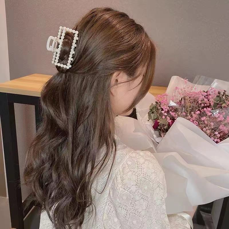 Korean Style Pearl Bow Hair Clip