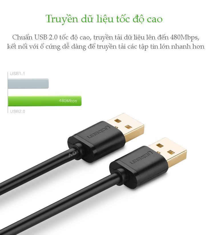 Cáp Usb 2.0  Chính Hãng Ugreen US102