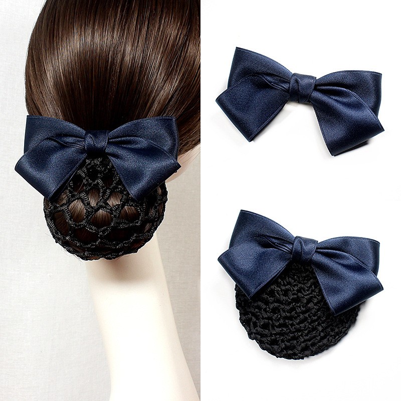 Kẹp búi tóc nơ xanh ❤️Kẹp búi tóc công sở❤️ Hoa cài Tóc Đẹp/ Kẹp đính đá/ Phụ kiện cho nữ/ QUÀ TẶNG KHÁCH HÀNG