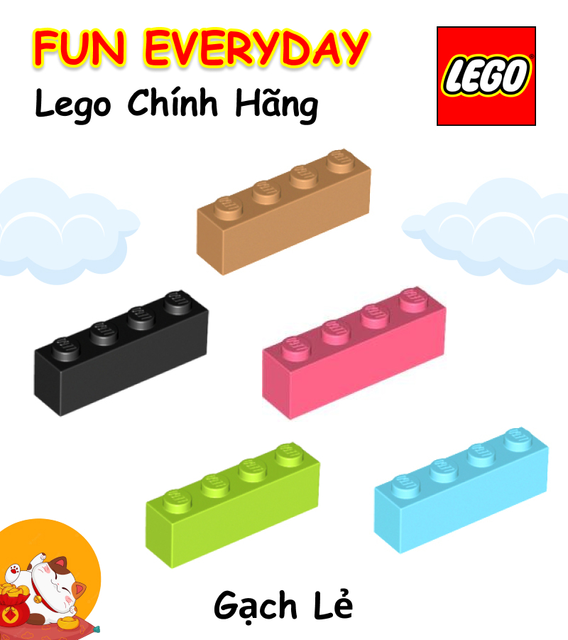Gạch lẻ LEGO 3010 Brick 1 x 4 [Chính hãng]