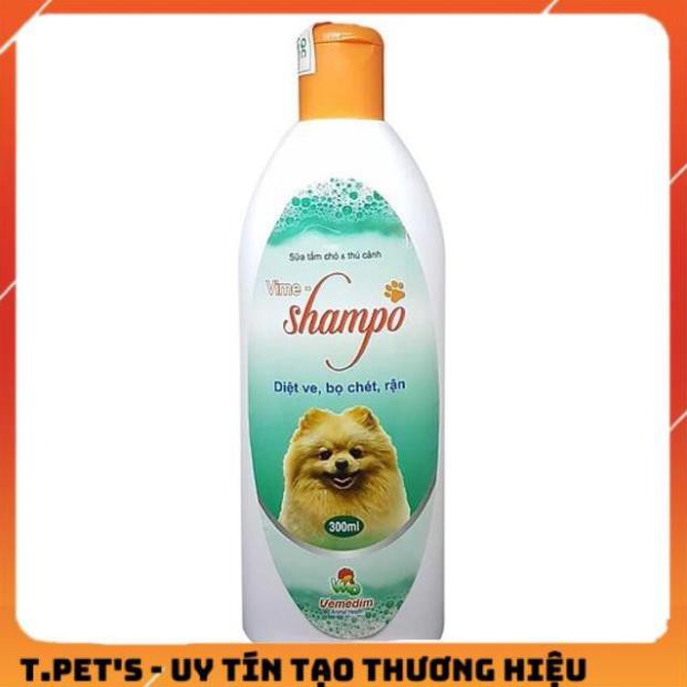 [HCM]Sữa tắm trị ve rận bọ chét trên chó mèo và thú cưng Vime Shampo 300ml
