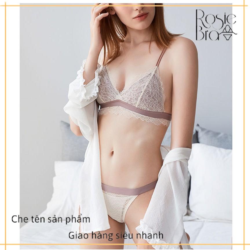 Bộ bralette ren đệm mỏng 3D mới S322