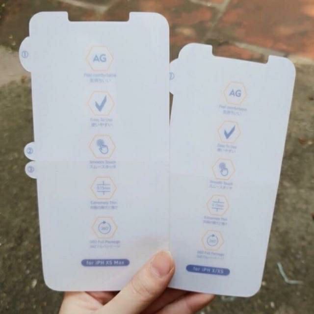 Miếng Dán PPF Nhám - Trong Mặt Trước Iphone Đủ Dòng