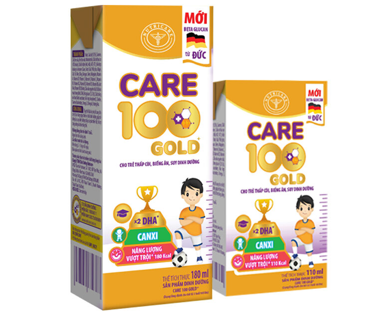 Sữa Care 100 Gold 110ml Pha Sẵn ( Thùng 12 vỉ 48 hộp ) Date 10/2025
