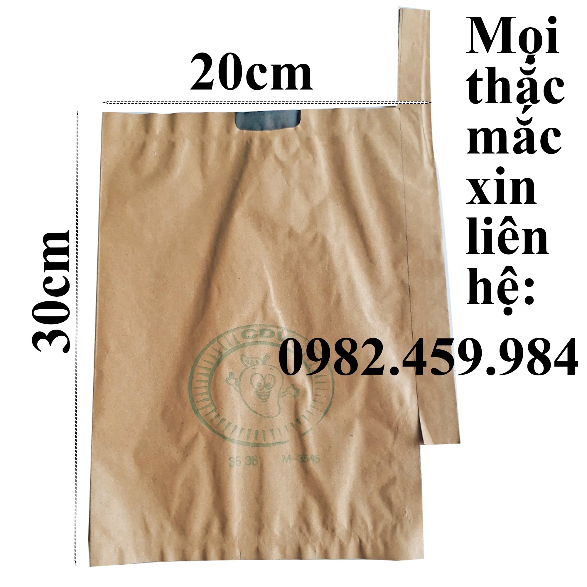 COMBO 100 TÚI BAO XOÀI GIẤY VÀNG 2 LỚP (20X30CM)