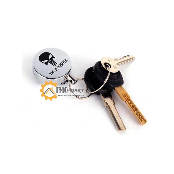 [FreeshipMAX] Móc khóa dây rút kim loại