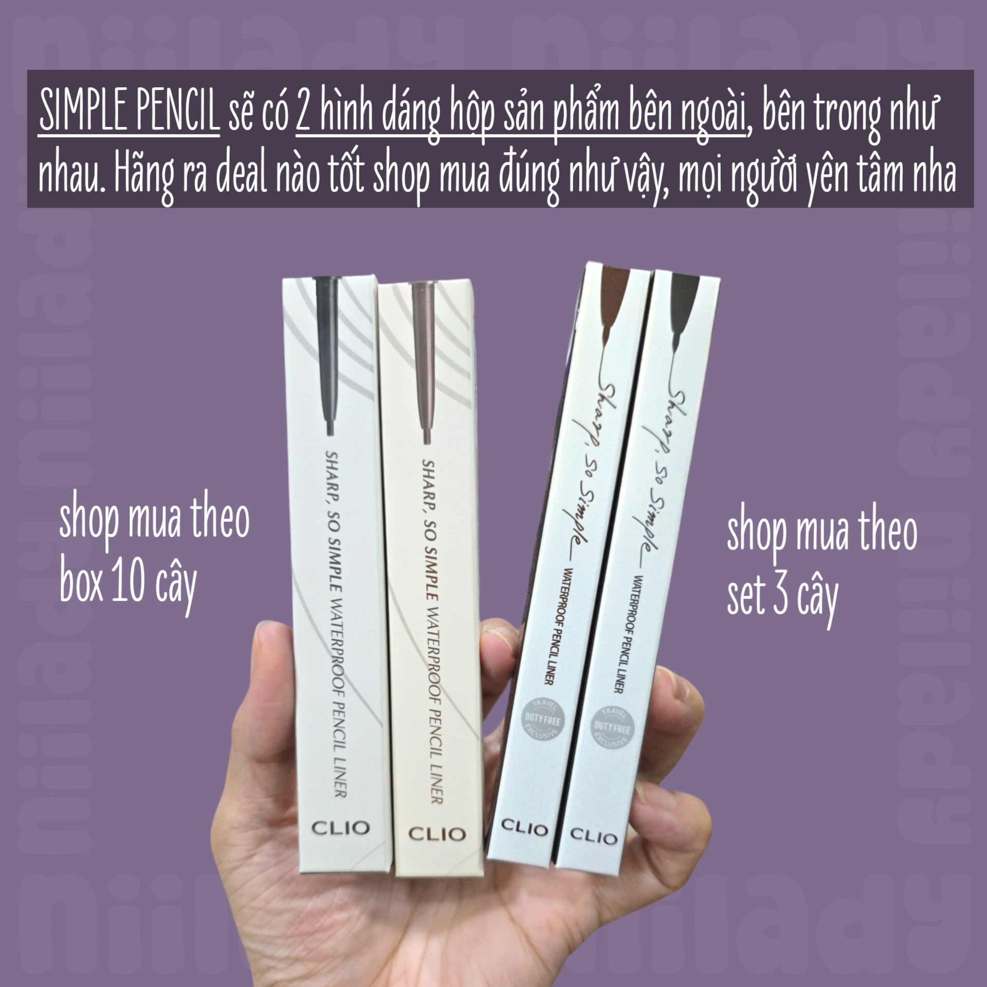 (HSD 12/2026) Kẻ mắt CLIO Sharp So Simple Waterproof Pencil Liner