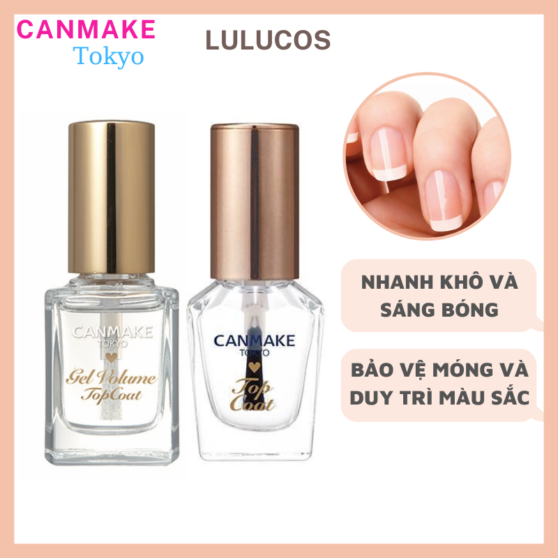 Sơn Dưỡng Móng, Sơn Gel Volume Phủ Bóng Canmake
