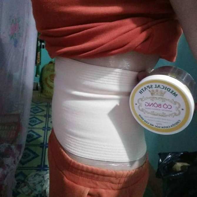 Kem tan mỡ Cô Bông 250g Tặng Nịt Bụng Thước Dây