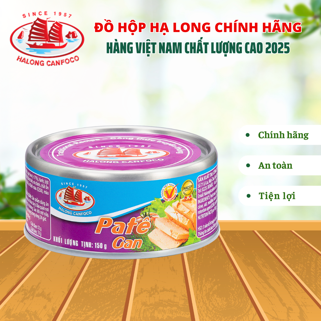 Pate gan heo 150g - Đồ Hộp Hạ Long