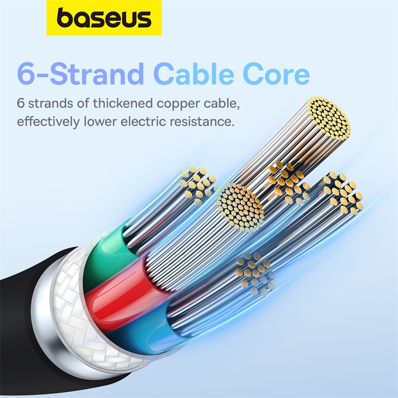 Cáp Sạc Baseus Pudding 100W Type-C to Type-C | Chip E-Marker, Dẻo Dai Chống Gãy