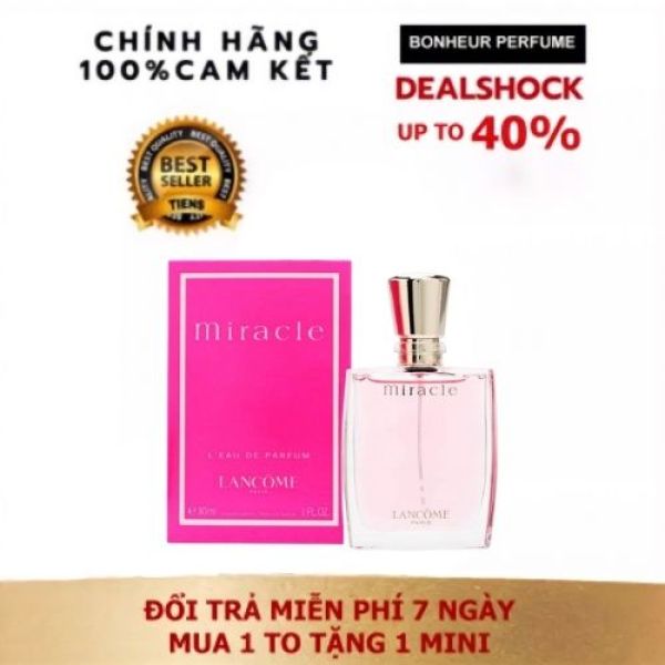 Nước hoa nữ chính hãng, Nước hoa Lancome Miracle 100ml - Lưu hương 12h