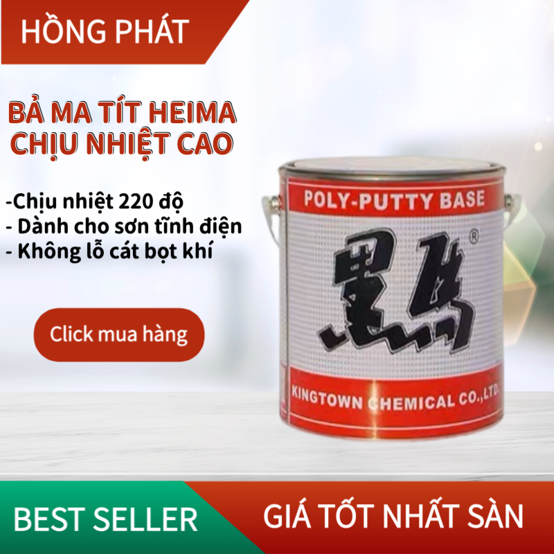 Bột bả matit HEIMA BH-0388A chịu nhiệt cao 220 độ C / Poly-Putty Base