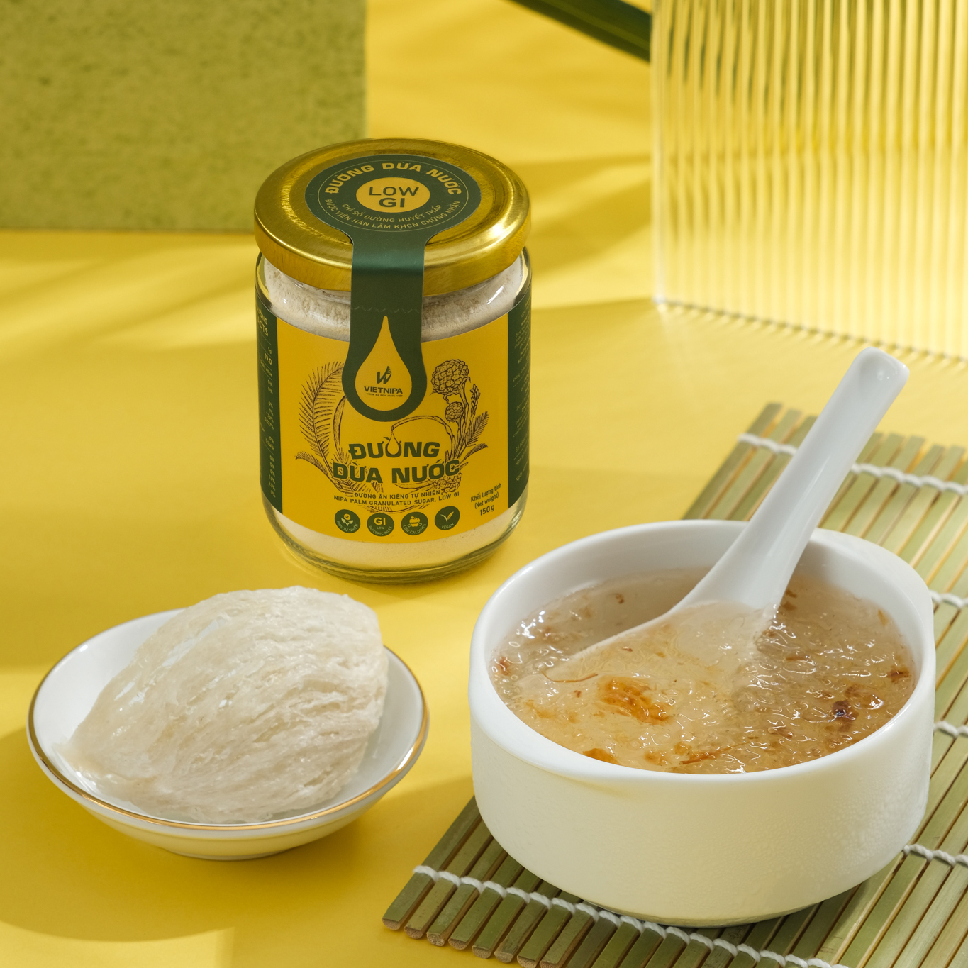 Đường Mật Dừa Nước Hữu Cơ VIETNIPA - Hũ 100g