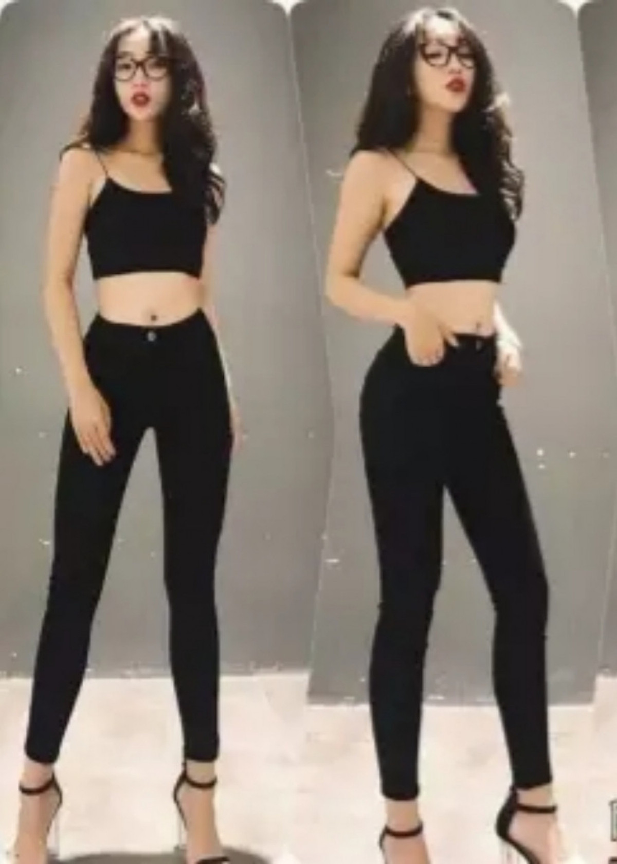 Quần legging kaki thun nữ dài co giãn loại xịn