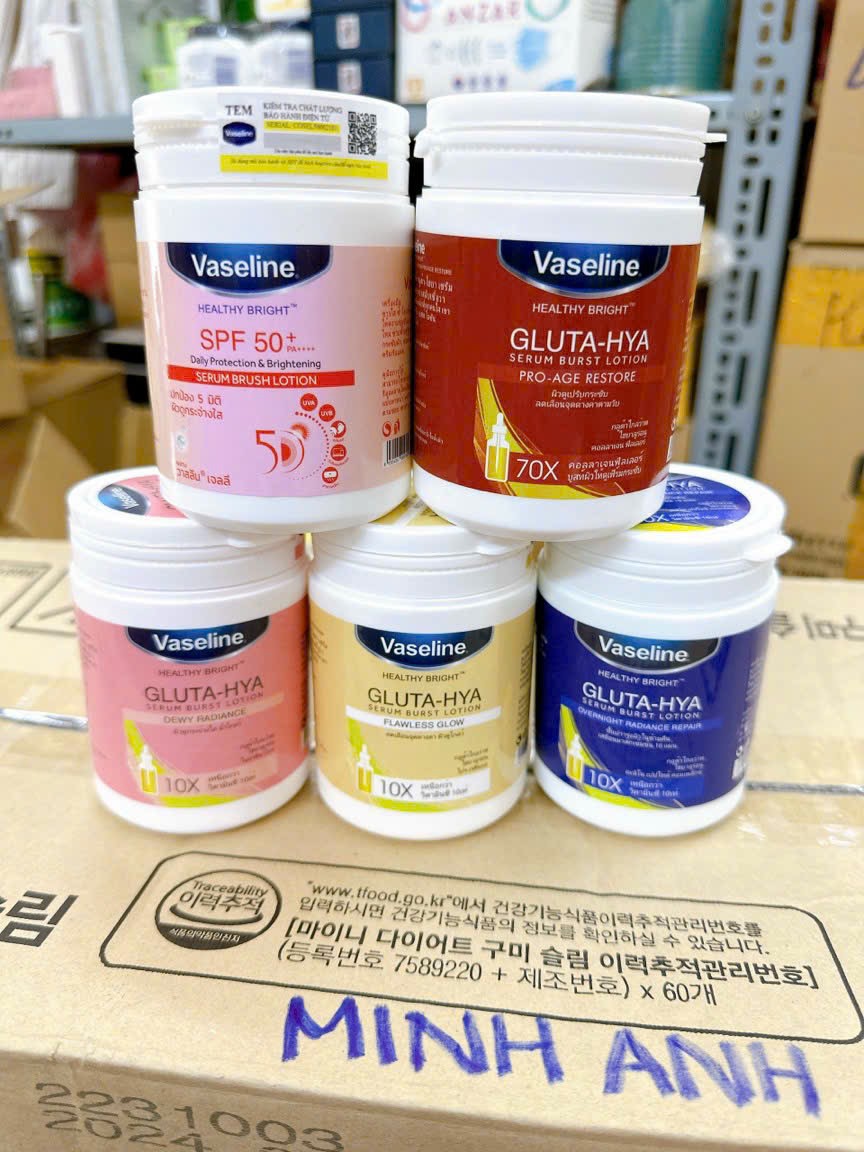 [Giá sỉ] Kem kích trắng vaseline thái lan 250gr
