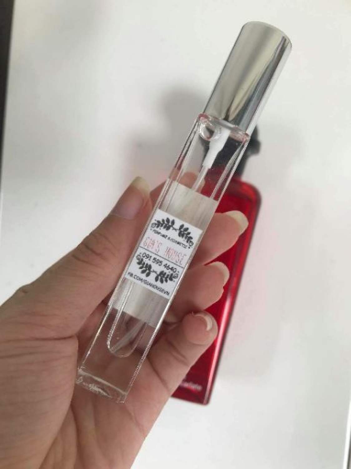 Lọ chiết nước hoa trụ vuông dài 10ml