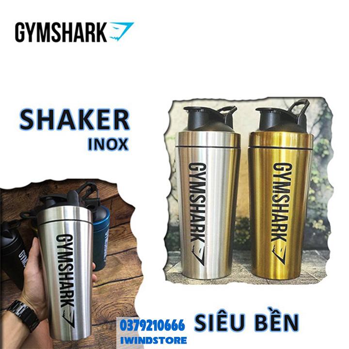 Bình Lắc Sharker  Bình Nước Inox Gym Shark