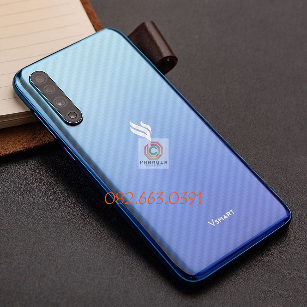DáN Carbon Mặt Lưng Cho Vsmart Live / Joy 3 / Active 1 Plus / Active 1 / Joy 1 / Joy 1 Plus / Bee / Active 3 / Star 3