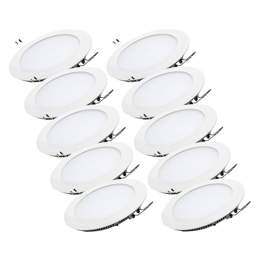 Bộ 10 đèn Led âm trần siêu mỏng 6w (Ánh sáng trắng)