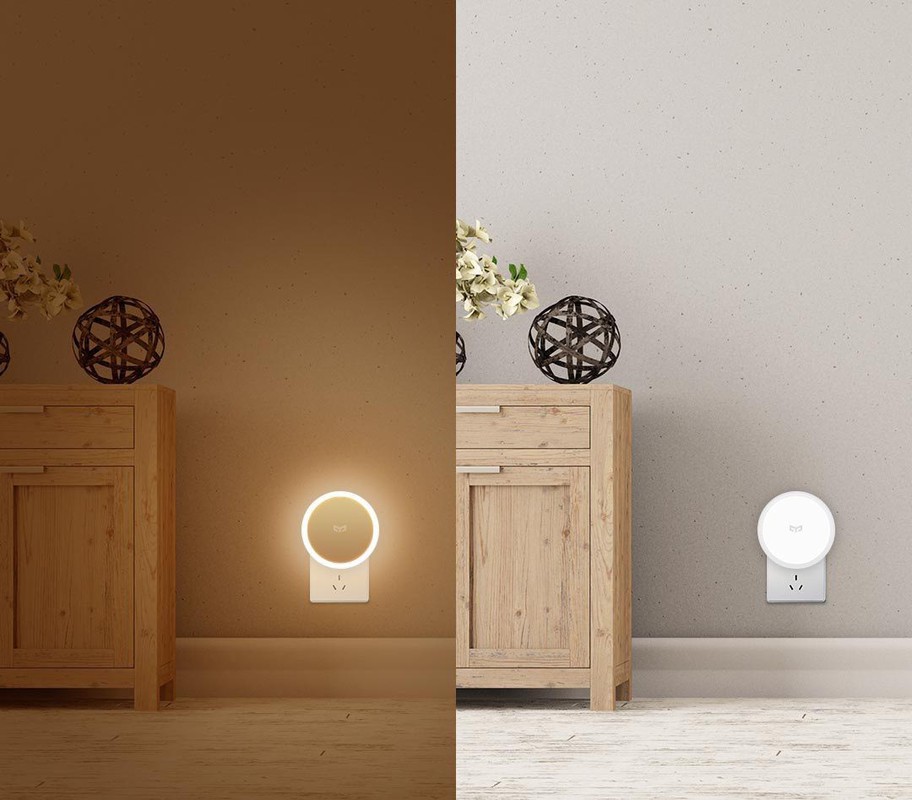 Đèn cảm biến hồng ngoại Yeelight, BH 6 THÁNG, YLYD03YL - Đèn hồng ngoại Nightlight, cảm biến ánh sáng tự động bật tắt, hình tròn, 0.4W - 2500K, SHS Vietnam