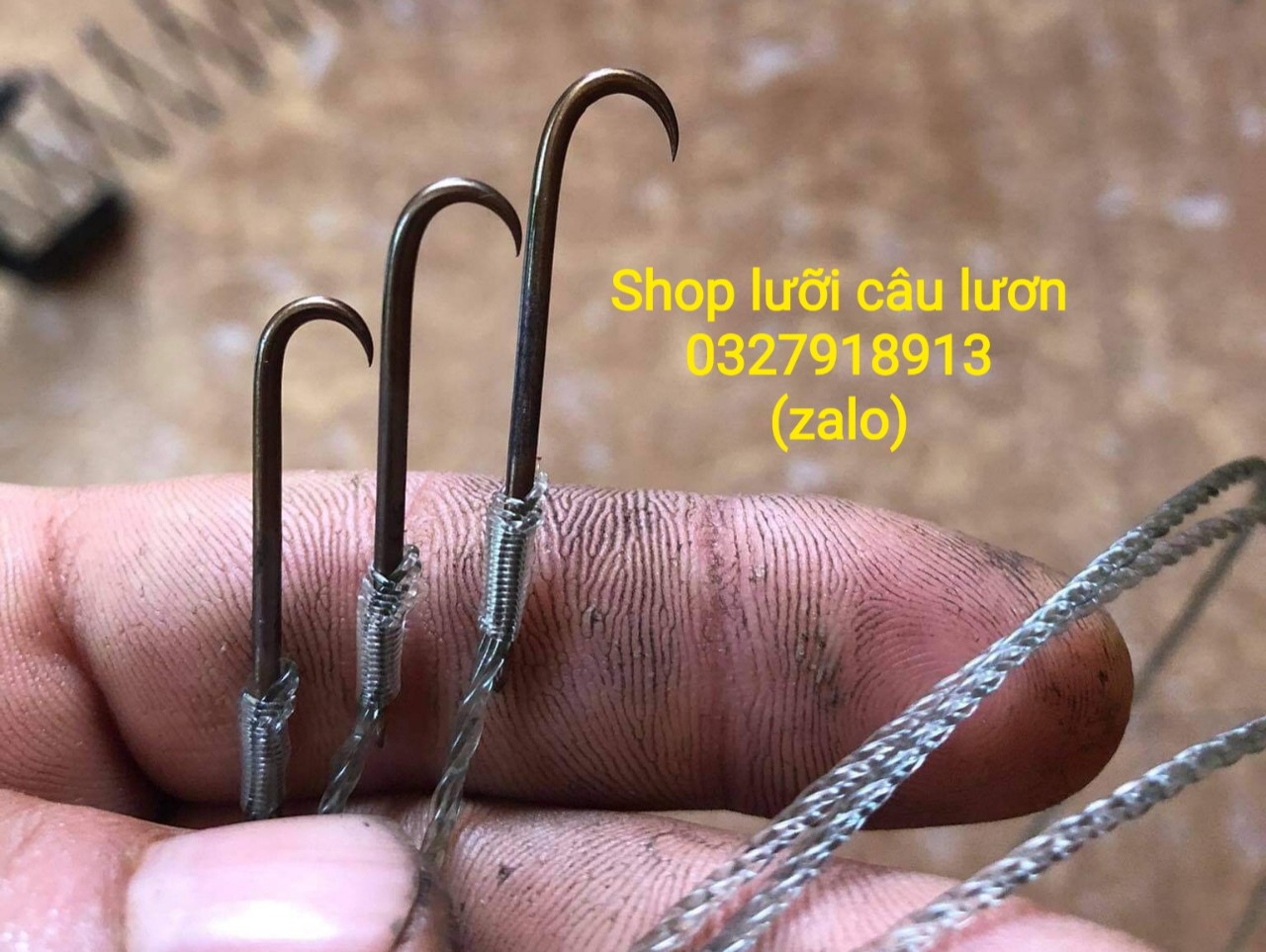 Bộ cước câu lươn lưỡi thép 40k/dây/lưỡi