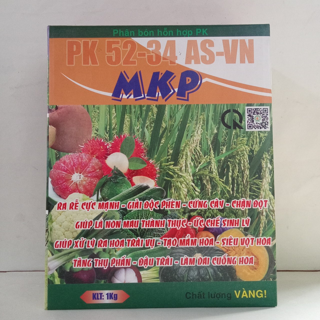 Phân bón Siêu Lân MKP 0-52-34 Hộp 1 kg
