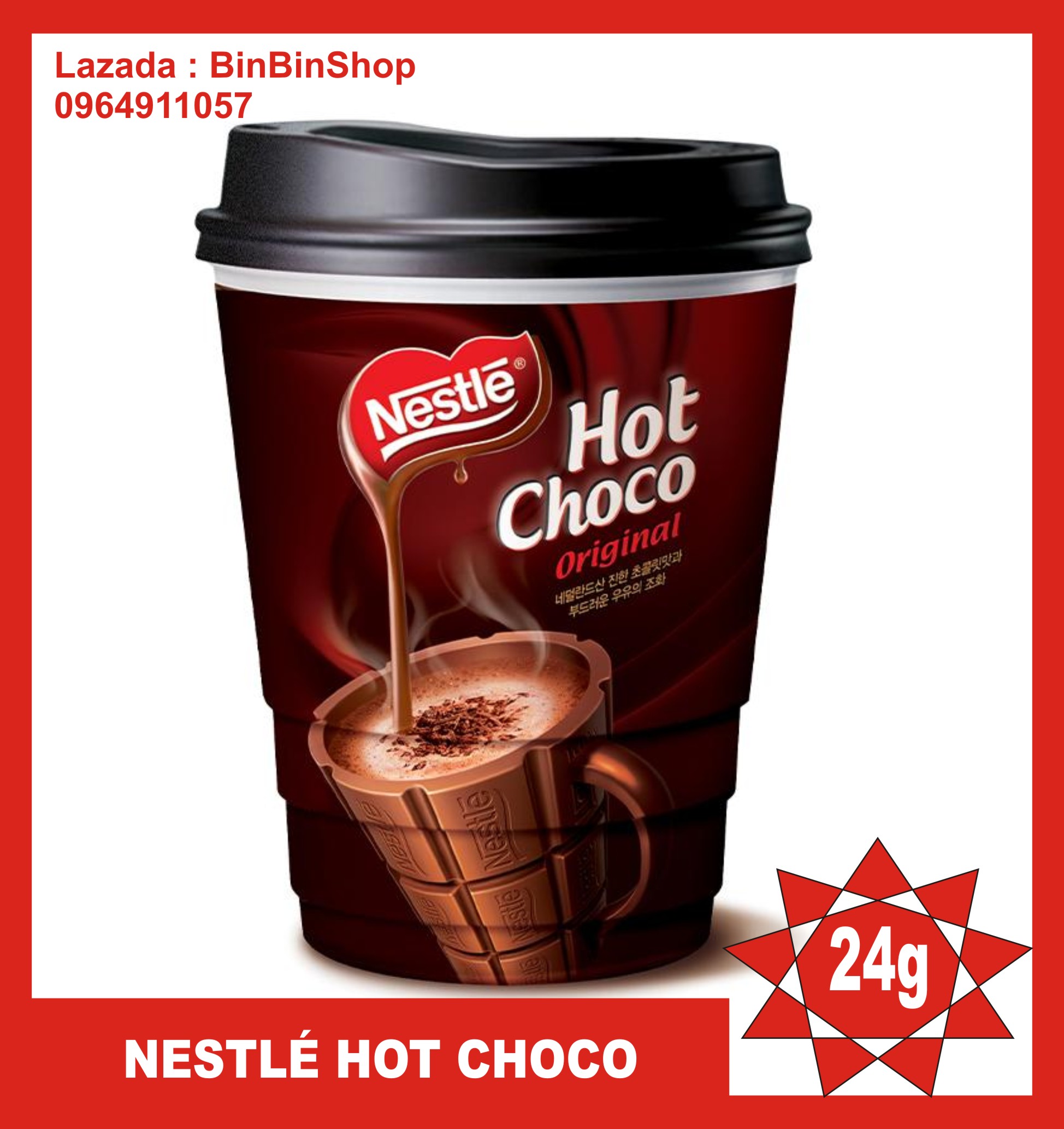 Ly giấy Bột Cacao Nestle Hot Choco 1x24g