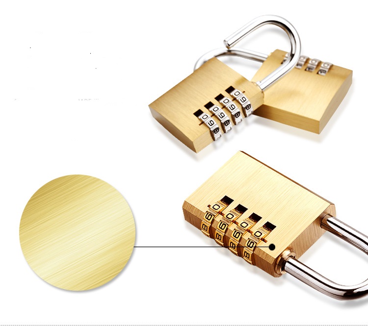 Ổ khóa 4 số bằng đồng thau cao cấp chống gỉ