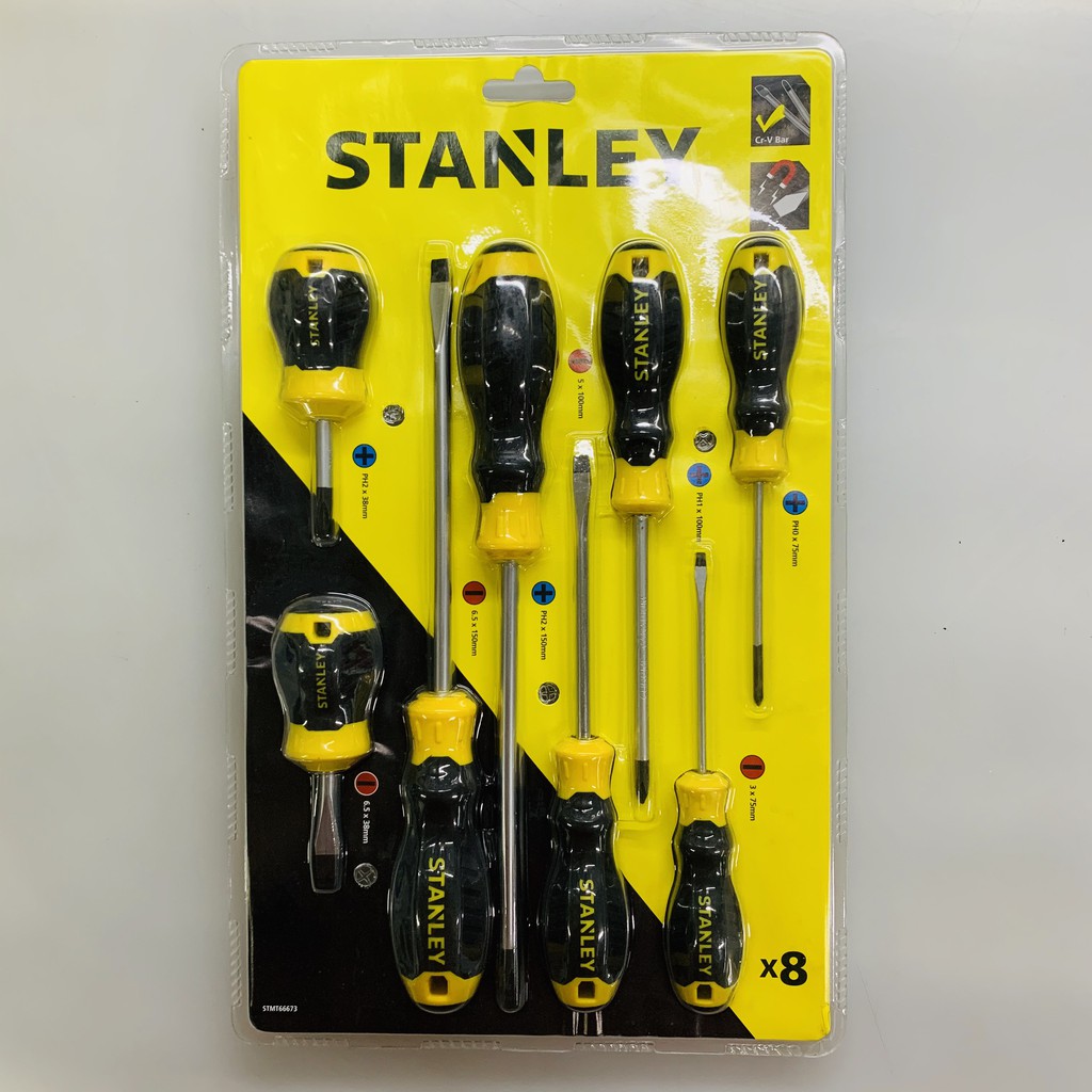 Set screw driver magnetic 8 plants Stanley STMT66673