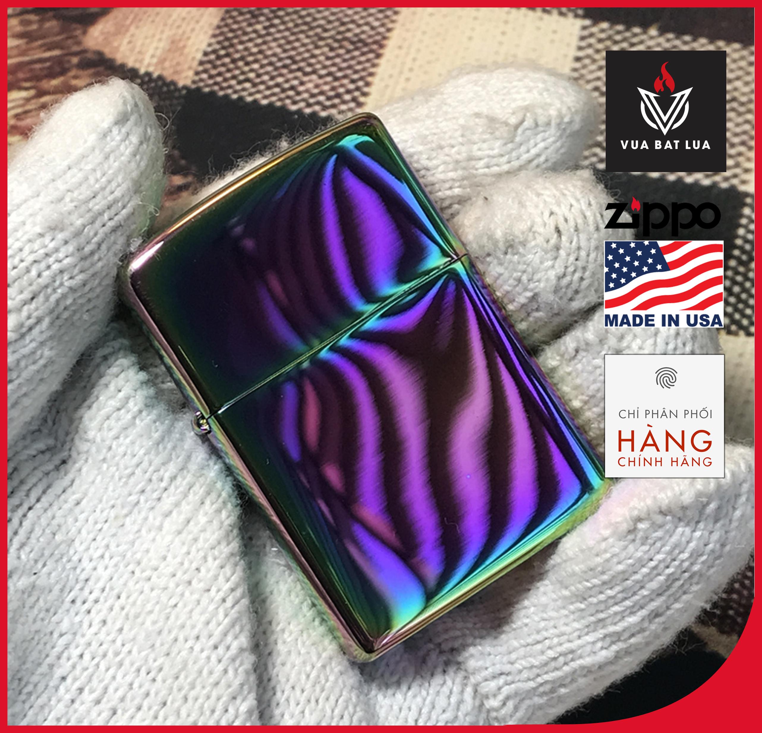 Zippo Spectrum (bảy màu) (không bao gồm xăng)
