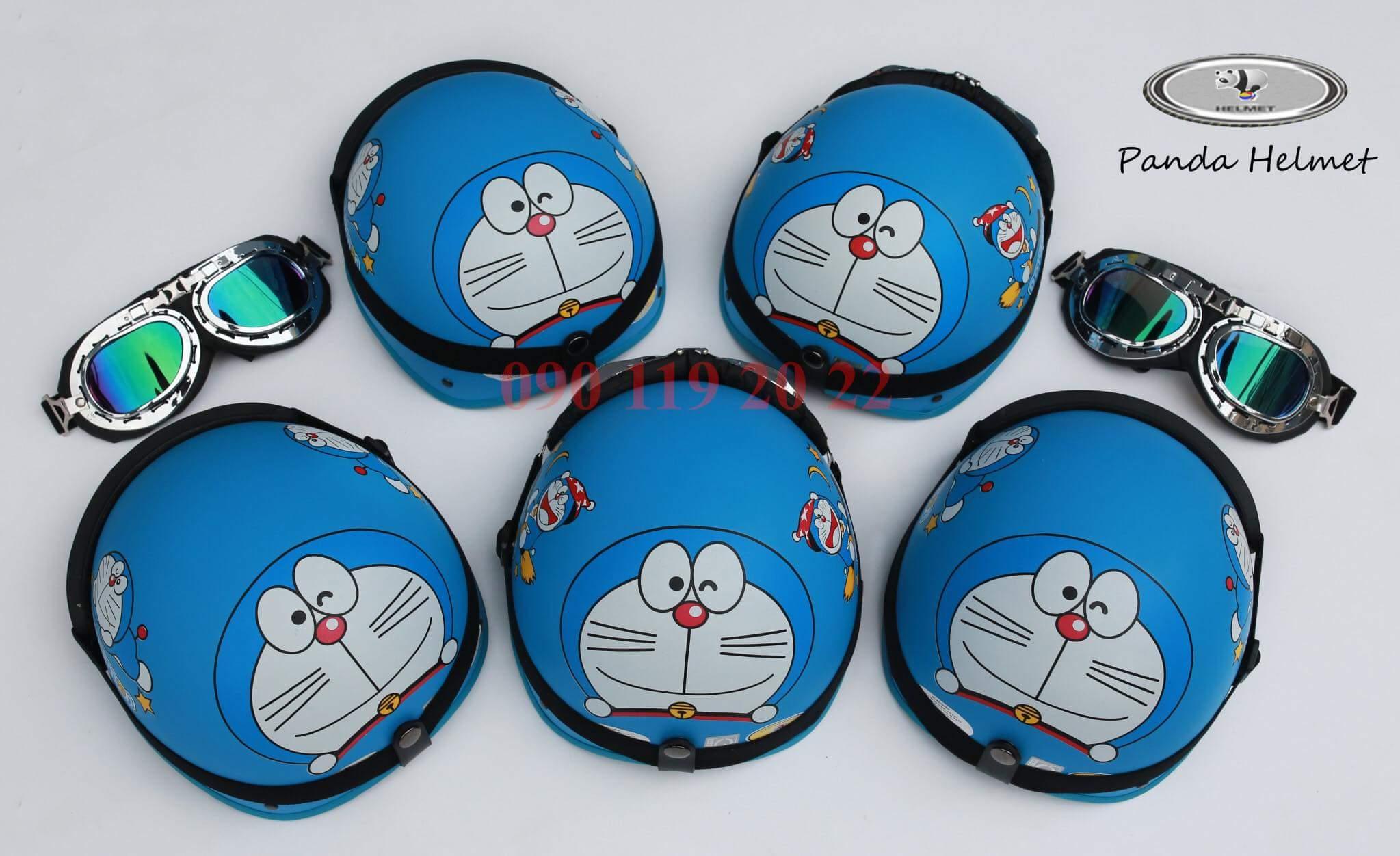[HCM]Nón doraemon nửa đầu kèm kính