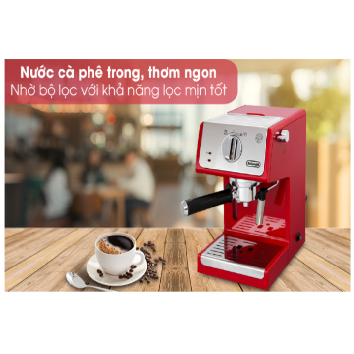 Máy Pha Cà Phê Delonghi ECP33.21.R – bảo hành 12 tháng