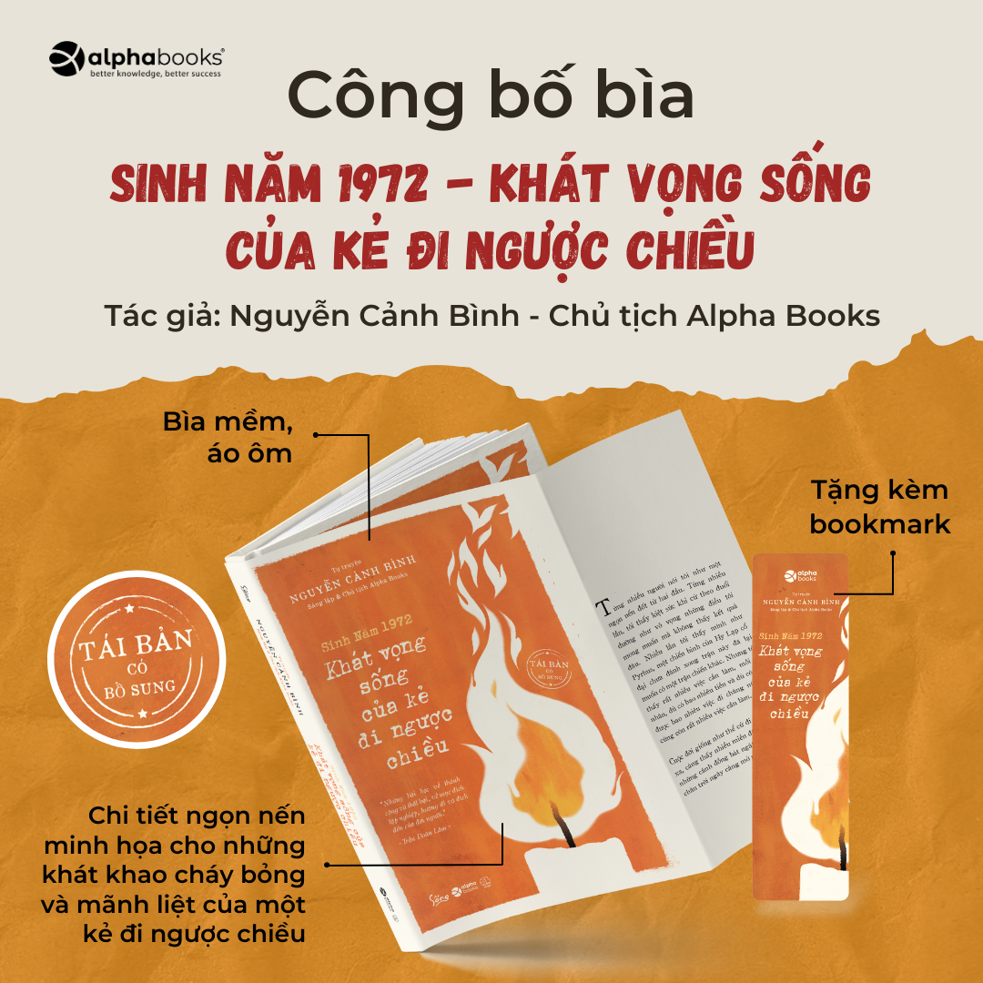 Sách - Sinh Năm 1972 - Khát Vọng Sống (Tự Truyện Nguyễn Cảnh Bình)