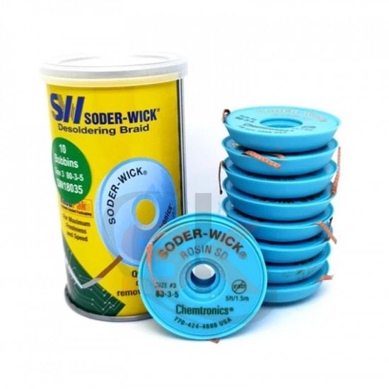 Cuộn dây hút thiếc Soder-Wick chính hãng Chemtronics USA