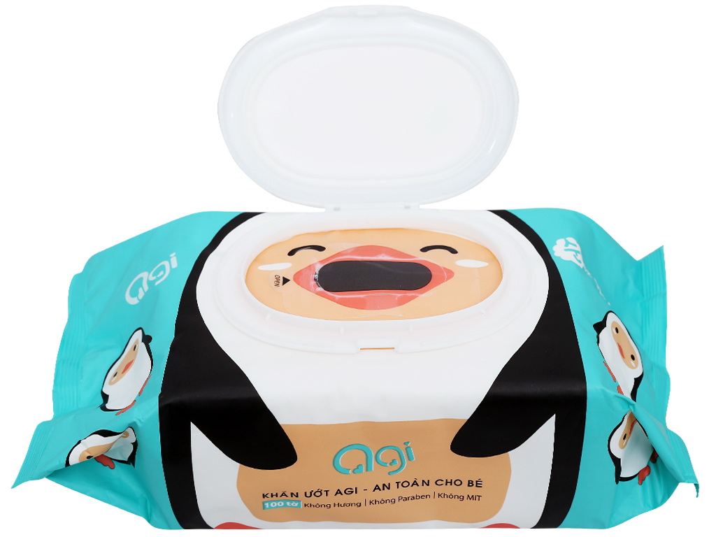 COMBO 12 GÓI KHĂN ƯỚT AGI 100 TỜ KHÔNG MÙI