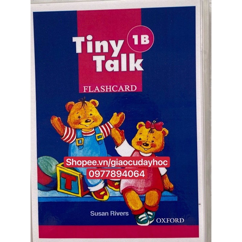 Flashcard Tiny Talk 1A-1B ( khổ A5 - ép plastic bền đẹp )