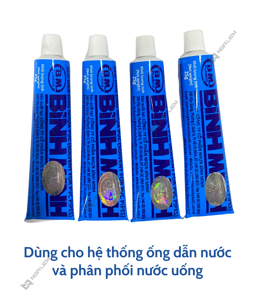 Keo Dán Ống Nhựa PVC BÌNH MINH (25gr, 50gr,100gr)
