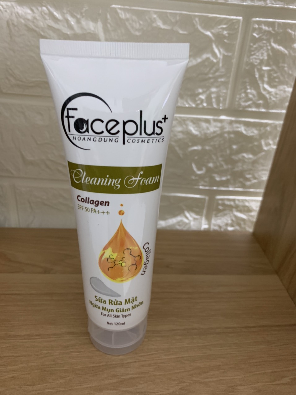 Sữa rửa mặt ngừa mụn, Giảm nhờn Collagen FacePlus+ 120ml
