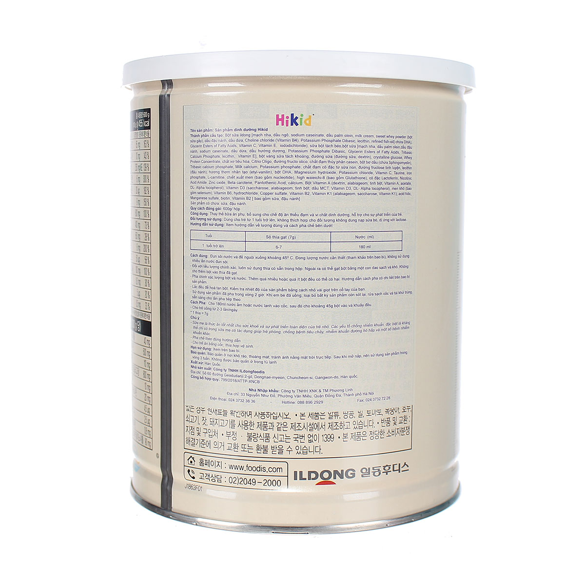 [HCM]Sữa  Hikid  Trẻ 1- 9 Tuổi 700g