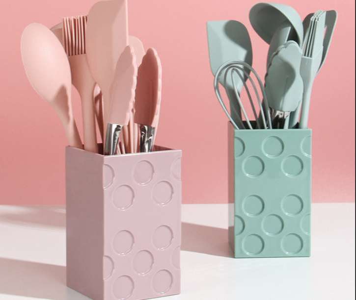 Bộ Dụng Cụ Nhà Bếp 8 Món Silicon/ Bộ Dụng Cụ Nấu Ăn Làm Bánh 8 Món Bằng Silicone Chịu Nhiệt Cao/ Bộ Đồ Làm Bánh Nhà Bếp 8 Chi Tiết Chất Liệu Silicon/ Đồ Dùng Nấu Ăn Nhà Bếp Cao Cấp