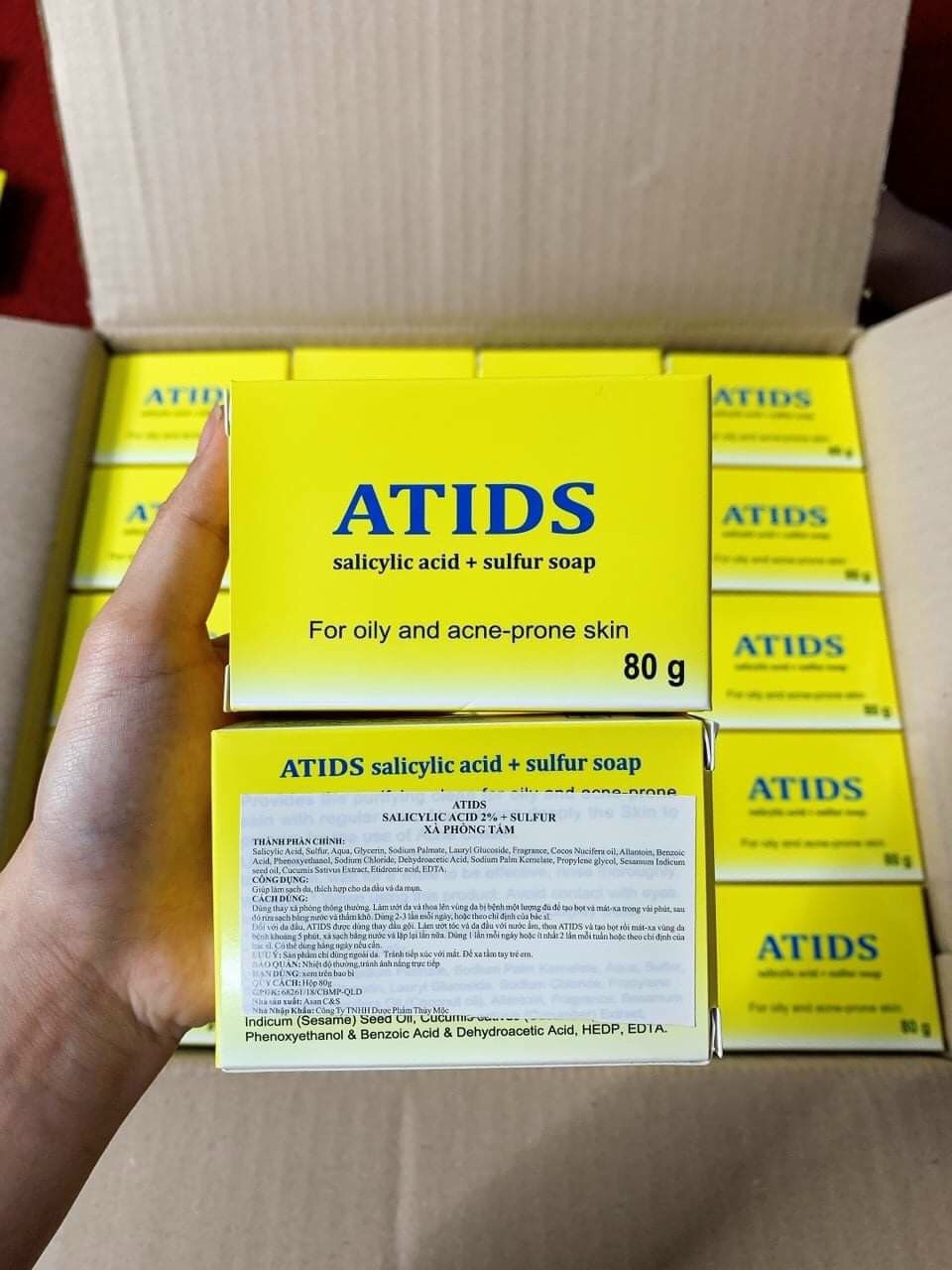 ATIDS - Xà phòng tắm giảm mụn lưng 80g
