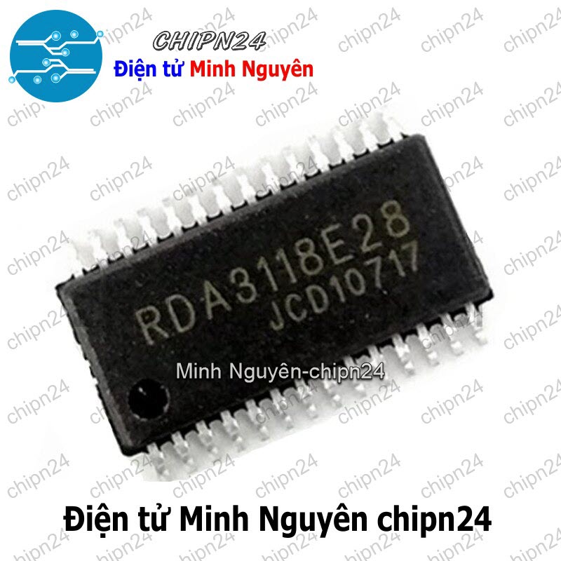 [1 con] (ST) IC Dán RDA3118 TSSOP-28 Hàng Tốt (SMD) (RDA3118E28 3118) - HH002735