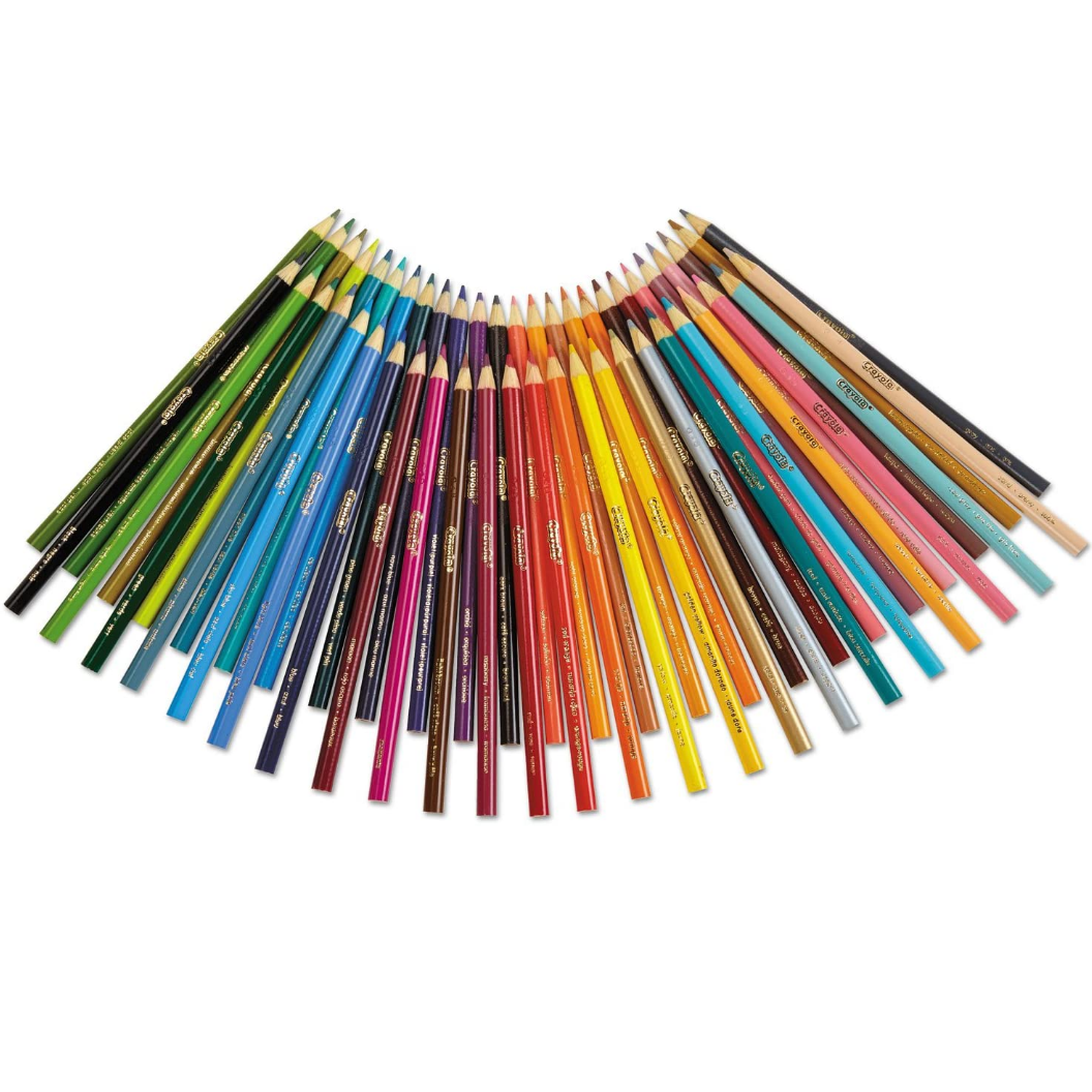 BÚT CHÌ 12/50 MÀU THÂN DÀI CRAYOLA
