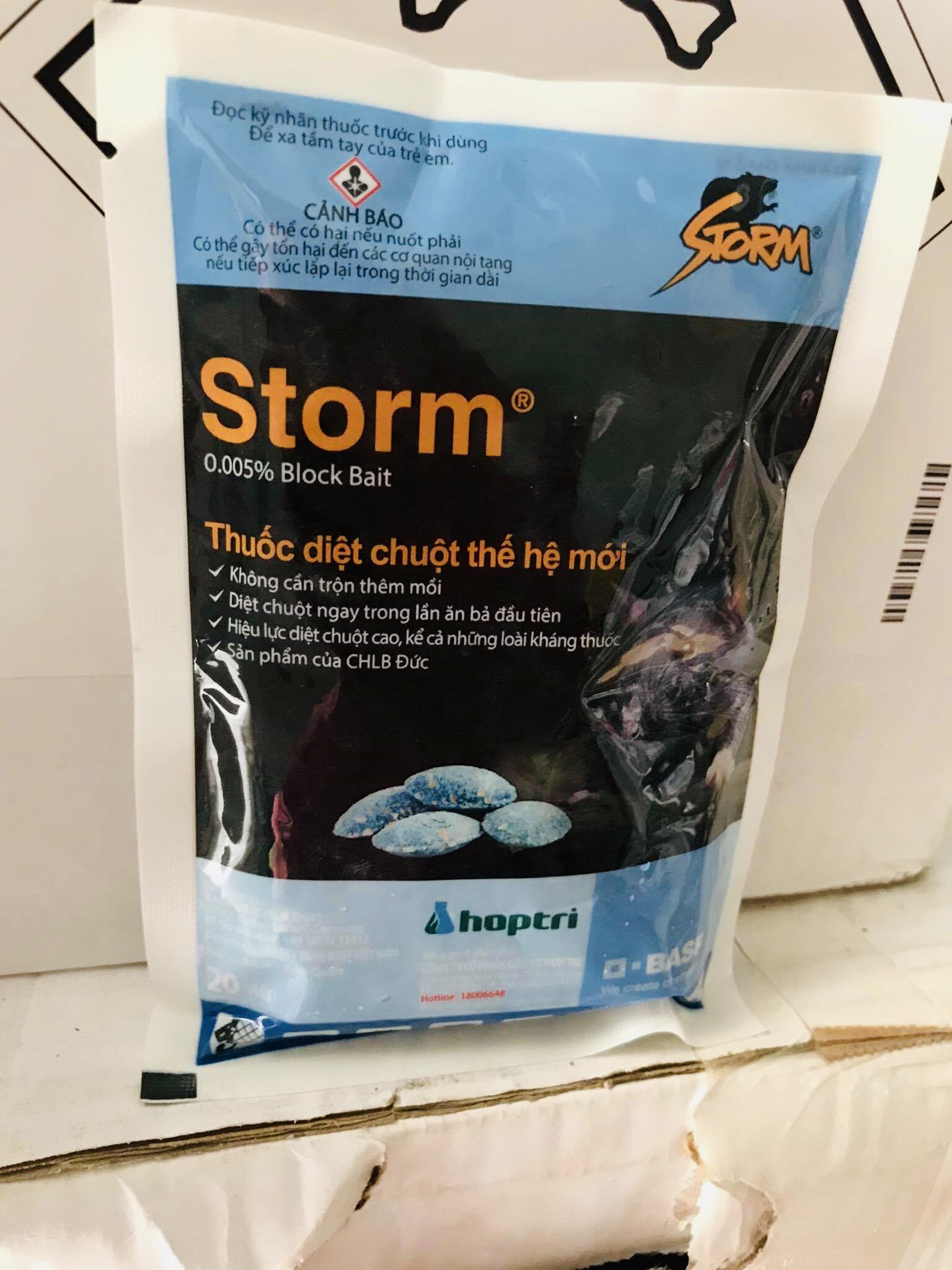 Thuốc diệt chuột thế hệ mới Storm (gói 20 viên)