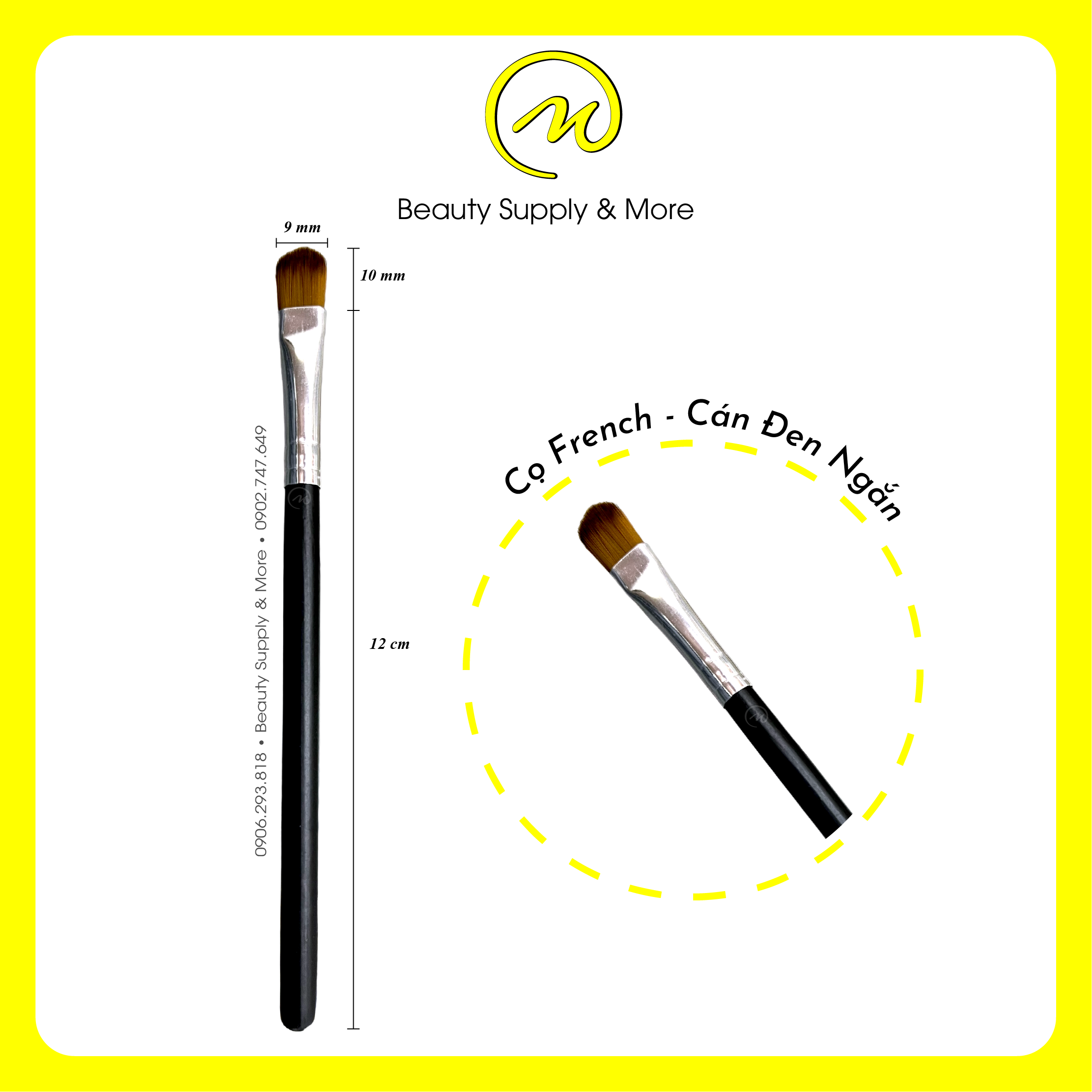 Cọ Frech Đầu móng 805/ Loại Cao Cấp - CỌ NAIL