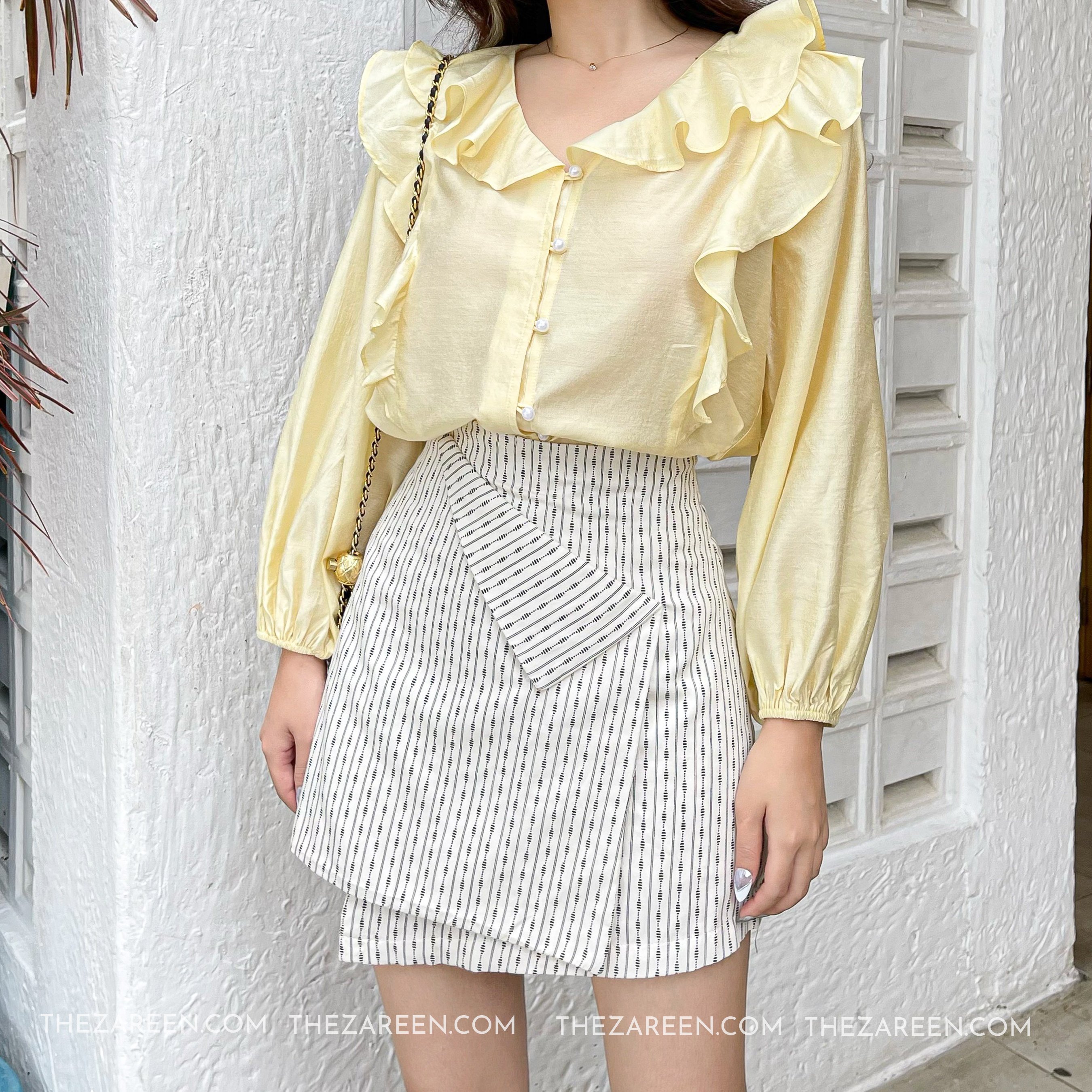 ZAREEN | CHÂN VÁY ĐẮP CHÉO BASIC VAA38