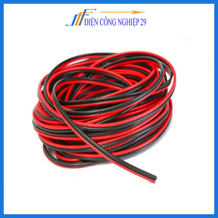 Dây Điện Đôi AWG  đen đỏ(1 Mét)